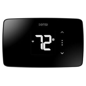Sensi Lite ST25 Smart Thermostat Wi-Fi Programmable Google Assistant Black